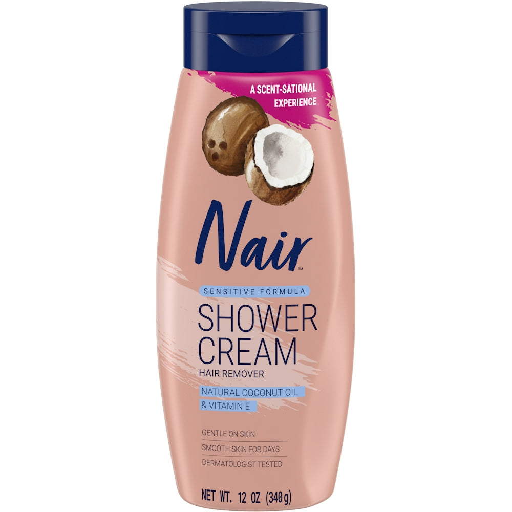 Nair Hair Remover Shower Cream, Natural Coconut Oil & Vitamin E