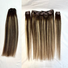 Load image into Gallery viewer, VIP Clip Extensions / Silky Straight 18" (140 g) - ClipeX System
