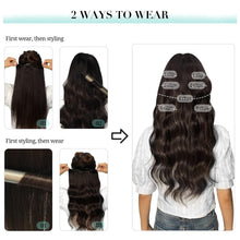 Load image into Gallery viewer, VIP Clip Extensions / Silky Straight 18" (140 g) - ClipeX System
