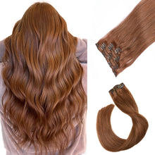 Load image into Gallery viewer, VIP Clip Extensions / Silky Straight 18" (140 g) - ClipeX System
