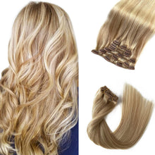 Load image into Gallery viewer, VIP Clip Extensions / Silky Straight 18" (140 g) - ClipeX System
