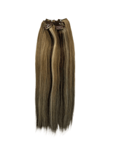 Load image into Gallery viewer, VIP Clip Extensions / Silky Straight 18" (140 g) - ClipeX System
