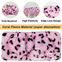 Load image into Gallery viewer, Women Fashion Lovely Soft Carol Fleece Bowknot Bow Makeup Cosmetic Shower Elastic Hair Band Hairlace Headband (Pink)
