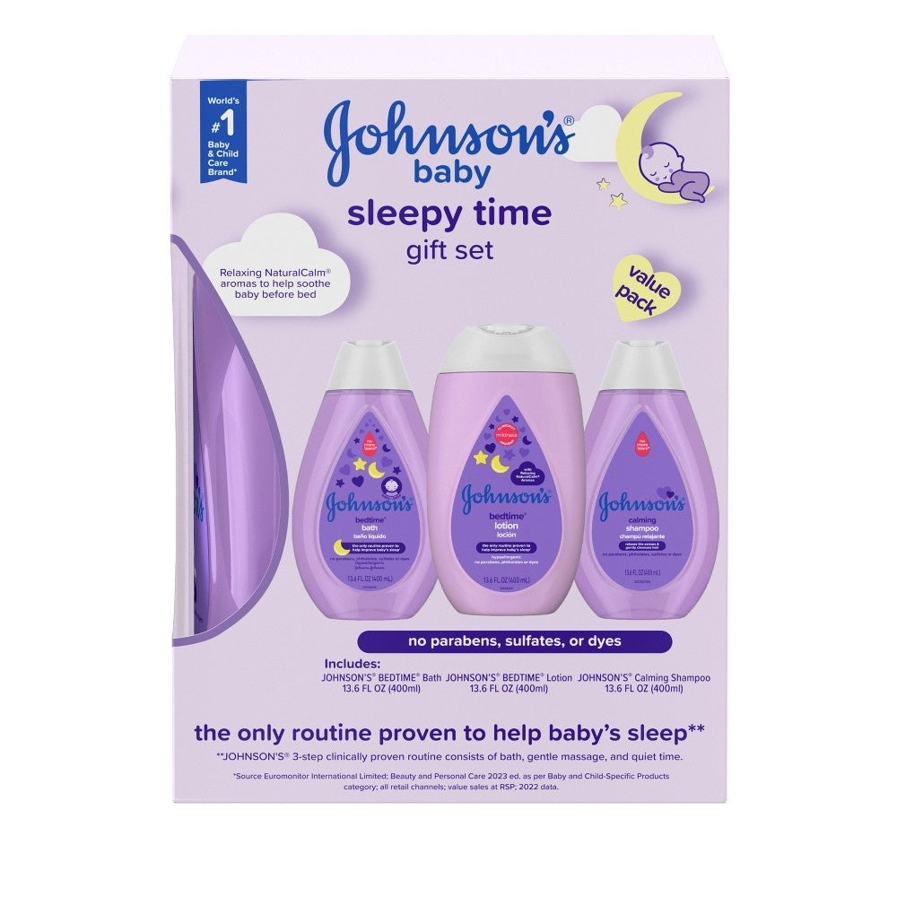 Johnson's Sleepy Time Bedtime Baby Gift Set - 3ct