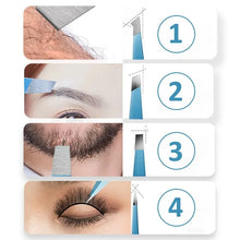 Load image into Gallery viewer, Stainless Steel Slanted Eyebrow Tweezers - 4Pcs
