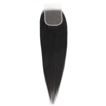 Load image into Gallery viewer, Brazilian Silky Straight 4x4 Transparent Lace Human Hair Closure
