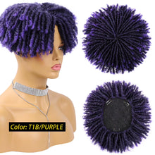 Load image into Gallery viewer, Synthetic Dreadlock Hair Topper Clip in Braided Half Wigs Locs Braided Wig Soft Short Wig Dreads for Men Women
