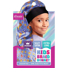 Load image into Gallery viewer, Annie Premium Kid&#39;s Silky Wide Edge Braid Bonnet
