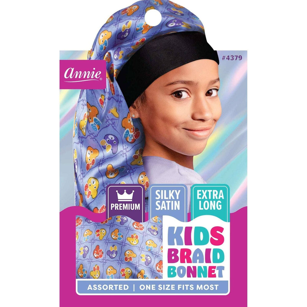 Annie Premium Kid's Silky Wide Edge Braid Bonnet