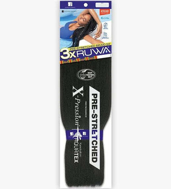 X-Pression 3X Ruwa Pre-Stretched Braiding Hair - 24