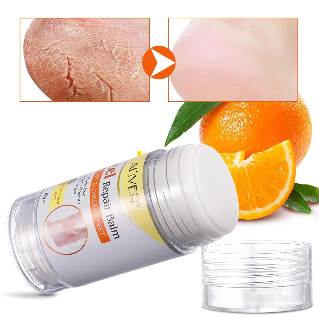 Cracked Heel Treatment , Cracked Feet, Heals and Moisturizes for Healthy Feet, Sweet Orange Scentl, 2.4 Oz