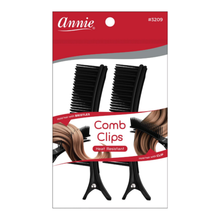 Load image into Gallery viewer, Annie Sectioning Comb Grip Clip, 2ct, Black
