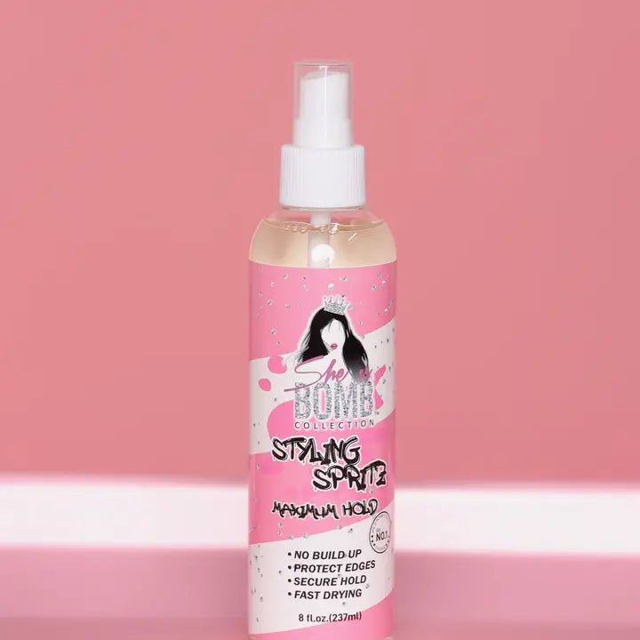 She Is Bomb Styling Spritz, Maximum Hold 8 fl. oz.