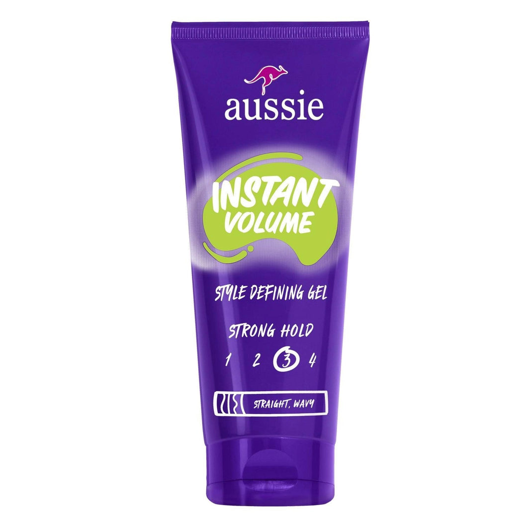 Aussie Instant Volume Style Defining Hair Gel, 7 Ounce