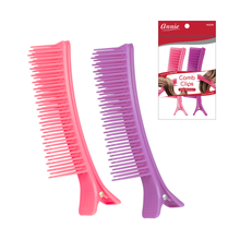 Load image into Gallery viewer, Annie Sectioning Comb Grip Clip, 2 Count, Pink &amp; Purple
