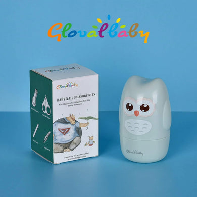 Baby Nail Kit, Baby Manicure Kit and Pedicure Kit with Cute Owl Shape Case. Baby Nail Clipper, Scissor, Baby Nail File & Tweezer for Newborn, Infant & Toddler, Mothers Day Gifts(Green)