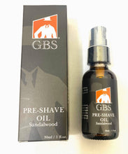 Load image into Gallery viewer, GBS PRE SHAVE OIL SANDALWOOD 1 OZ
