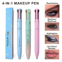 Load image into Gallery viewer, 4 in 1 Makeup Pen Eyebrow Pencil Waterproof Drawing Eye Brow Long Lasting Easy Color Eyeliner Eyebrow Pen Sweatproof Makeup Pen
