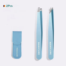 Load image into Gallery viewer, Stainless Steel Slanted Eyebrow Tweezers - 4Pcs
