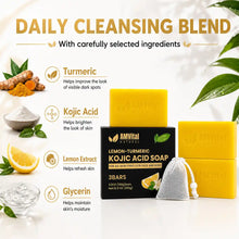 Load image into Gallery viewer, AMVital Lemon Turmeric Kojic Acid Soap Bar
