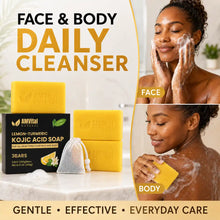 Load image into Gallery viewer, AMVital Lemon Turmeric Kojic Acid Soap Bar
