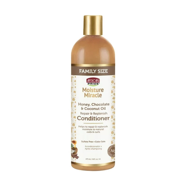 African Pride Moisture Miracle Repair & Replenish Conditioner, 16 oz