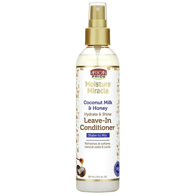 African Pride Moisture Miracle Coconut Milk & Honey Leave-In Conditioner