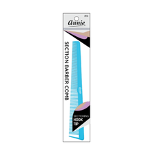 Load image into Gallery viewer, Annie Section Barber Comb with Hook Tip, 1 Count, Assorted
