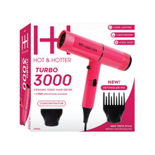 Load image into Gallery viewer, Hot &amp; Hotter Ceramic Turbo 3000 Hair Dryer, Pink
