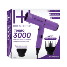 Load image into Gallery viewer, Hot &amp; Hotter Ceramic Turbo 3000 Hair Dryer, Purple
