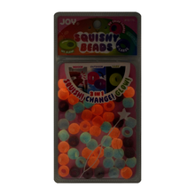 Load image into Gallery viewer, Joy Round Squishy Hair Beads X-Large, 80 Count, UV Glow-in-Dark Pink
