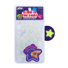 Load image into Gallery viewer, Joy Star Squishy Beads XX-Large, 60 Count, Glow-In-The-Dark Clear
