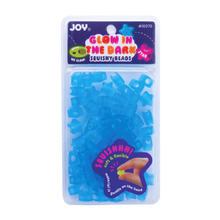 Load image into Gallery viewer, Joy Star Squishy Beads XX-Large, 60 Count, Glow-In-The-Dark Blue
