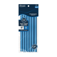 Load image into Gallery viewer, Annie Soft Twist Rollers 9/16 Inch, 12 Count Value Pack, Blue
