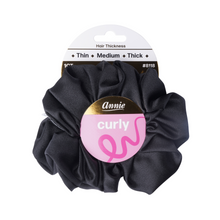 Load image into Gallery viewer, Annie Satin Jumbo Twister Hair Scrunchie, 1 Count, Black
