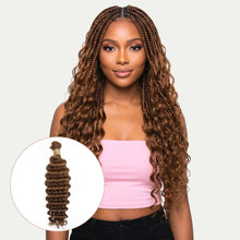 Load image into Gallery viewer, Auburn Deep Wave Bulk 100% Human Braiding Hair
