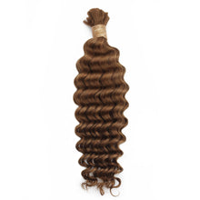 Load image into Gallery viewer, Auburn Deep Wave Bulk 100% Human Braiding Hair
