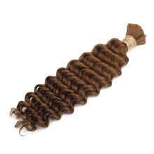 Load image into Gallery viewer, Auburn Deep Wave Bulk 100% Human Braiding Hair
