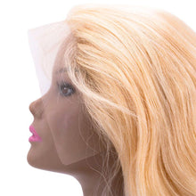 Load image into Gallery viewer, Transparent Lace Front Human Hair Wig - Blonde Body Wave 13x4
