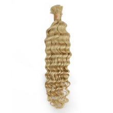 Load image into Gallery viewer, Blonde Deep Wave Bulk 100% Human Braiding Hair
