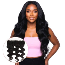 Load image into Gallery viewer, Transparent Lace Human Hair Frontal - Brazilian Body Wave 13x4

