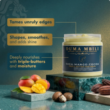 Load image into Gallery viewer, Duma Mbili Shea • Mango • Cocoa Triple-Butter Hair Balm
