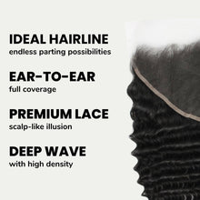 Load image into Gallery viewer, Deep Wave 13x6 HD Lace Human Hair Frontal
