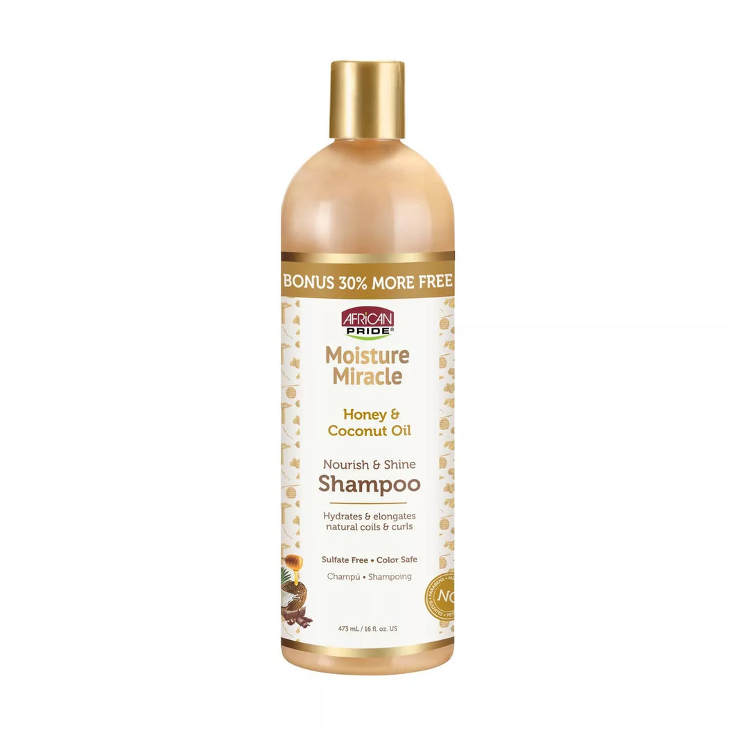 African Pride Moisture Miracle Honey & Coconut Oil Nourish & Shine Shampoo