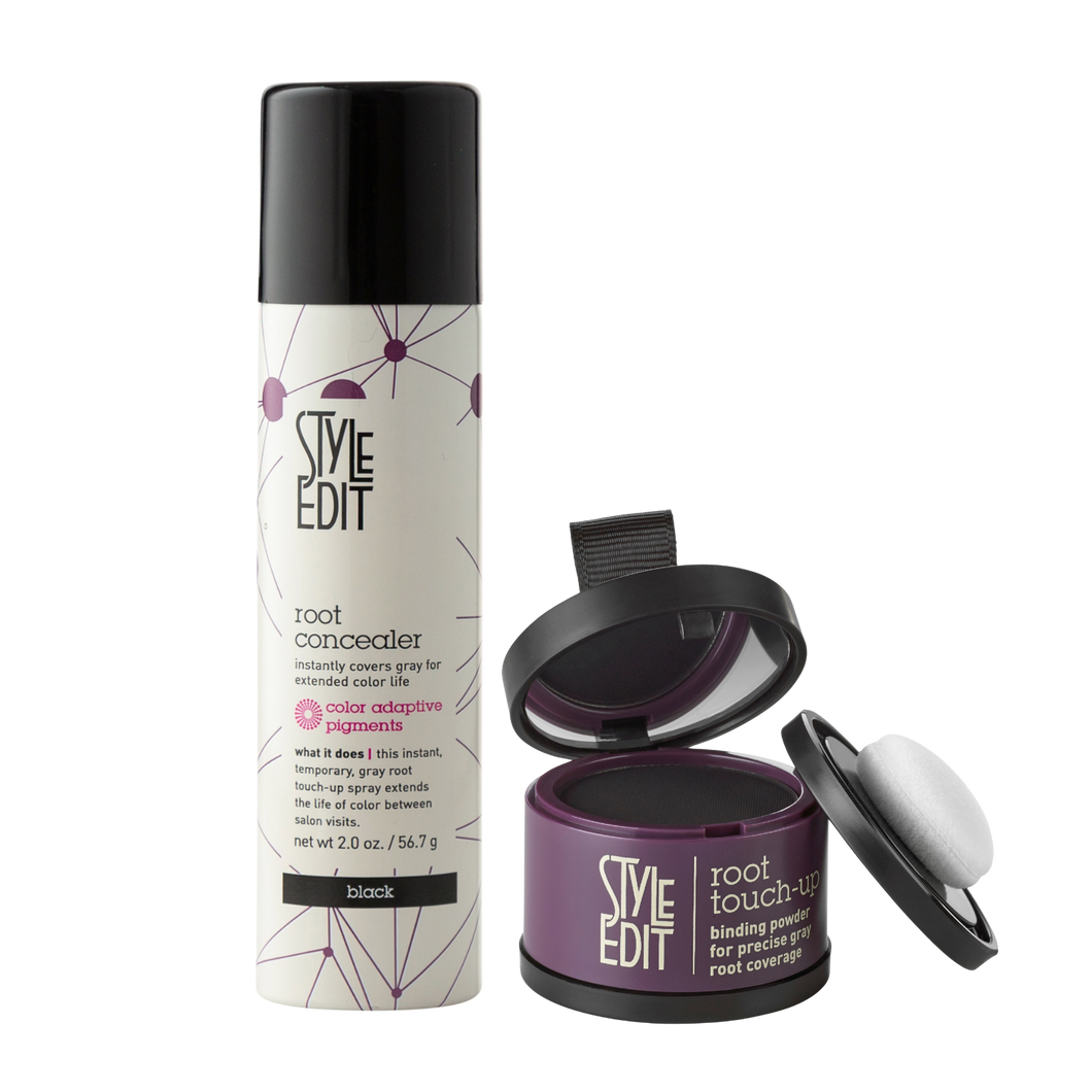 Style Edit Root Concealer Spray + Root Touch Up Duo - BRUNETTE