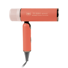 Load image into Gallery viewer, Hot &amp; Hotter Ceramic Turbo 4000 Foldable Hair Dryer, 1 Count, Orange

