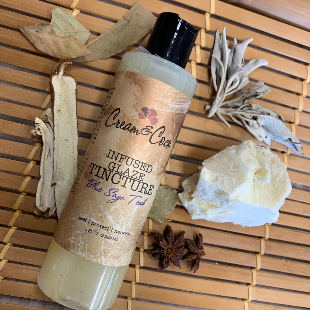 Blue Sage Teak Infused Glaze Tincture