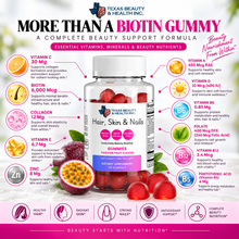 Load image into Gallery viewer, Hair, Skin &amp; Nails Gummies with Collagen &amp; Biotin – Beauty Support for Women
