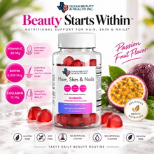 Load image into Gallery viewer, Hair, Skin &amp; Nails Gummies with Collagen &amp; Biotin – Beauty Support for Women
