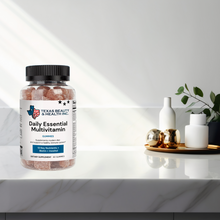 Load image into Gallery viewer, Daily Essential Multivitamin Gummies for Adults – Strawberry Flavor – Immune, Energy &amp; Wellness Support – 60 Gummies
